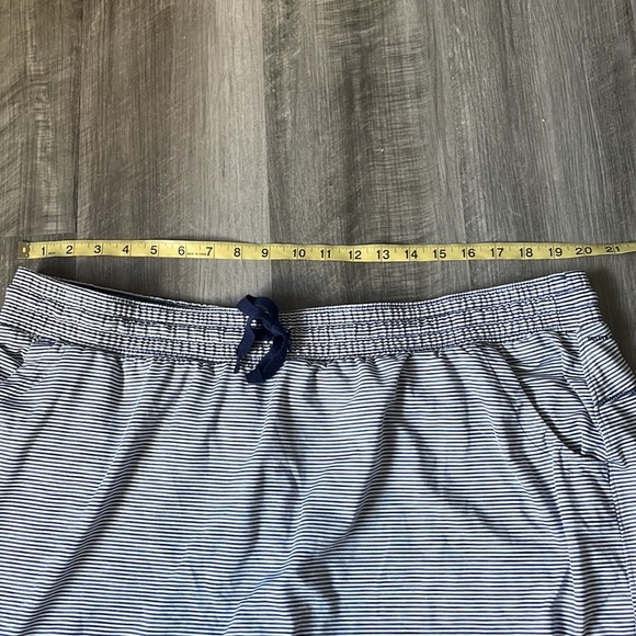 Duluth Trading 2X skirt skort womens plus walking casual blue white stripe green - Picture 10 of 13
